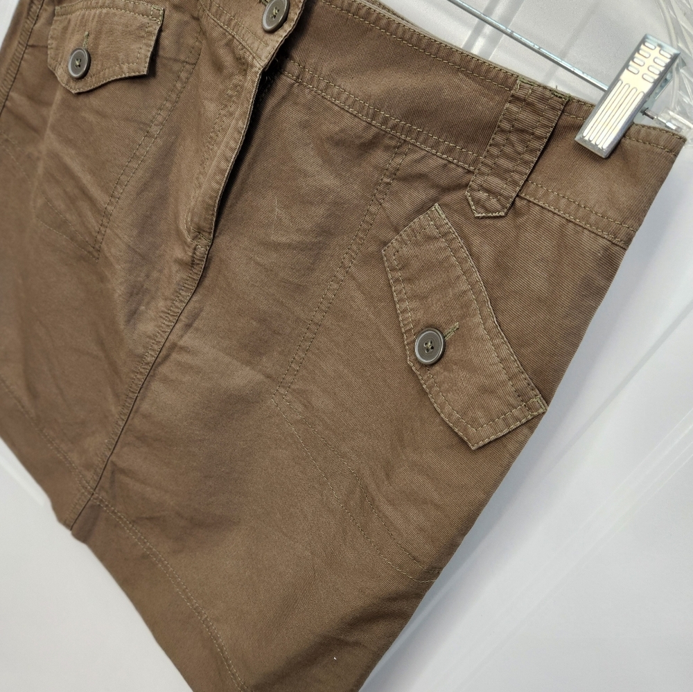 LOFT ARMY GREEN Cargo Style Mini Skirt Size‎ 10